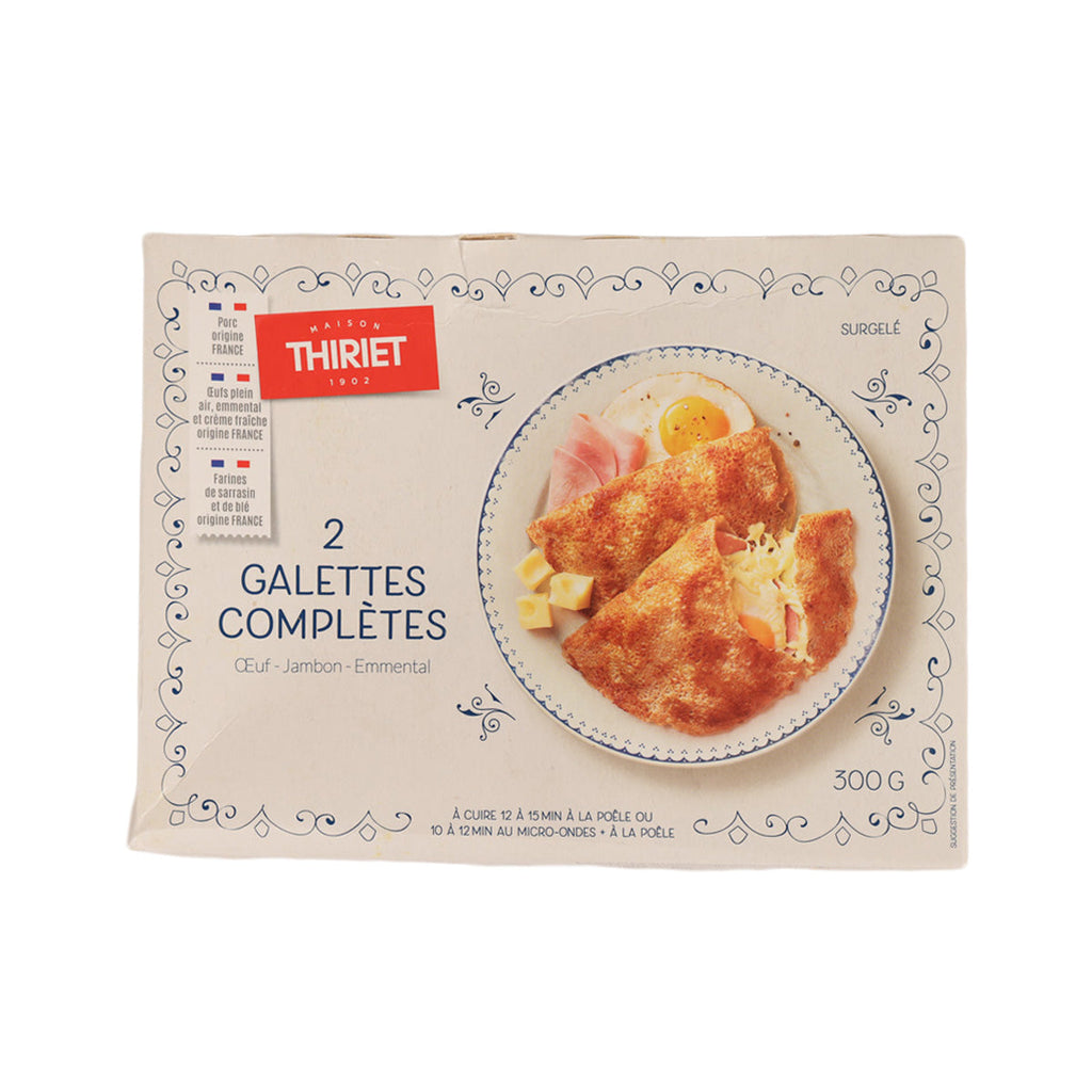 THIRIET 2件蛋火腿芝士全麥薄餅  (300g)