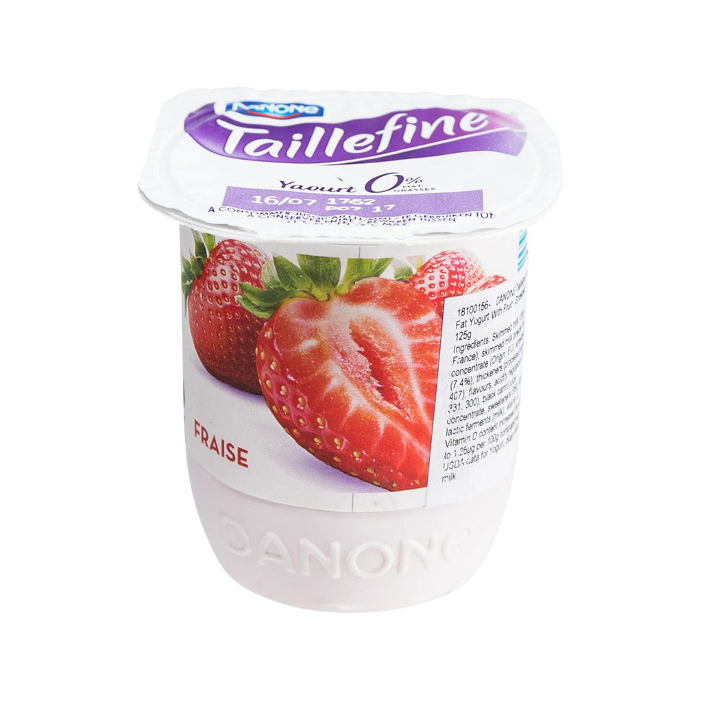 達能 Taillefine 0% 脫脂水果優格 - 草莓（125g）