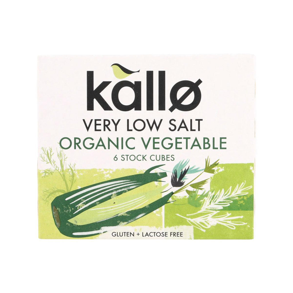 KALLO Organic Low Salt Veg Stock Cubes, 6pcs