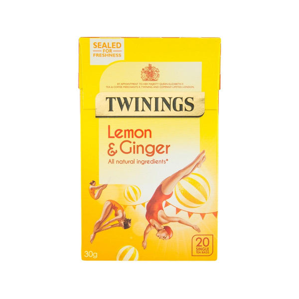 TWININGS Lemon & Ginger Tea Bags  (30g) - city'super E-Shop