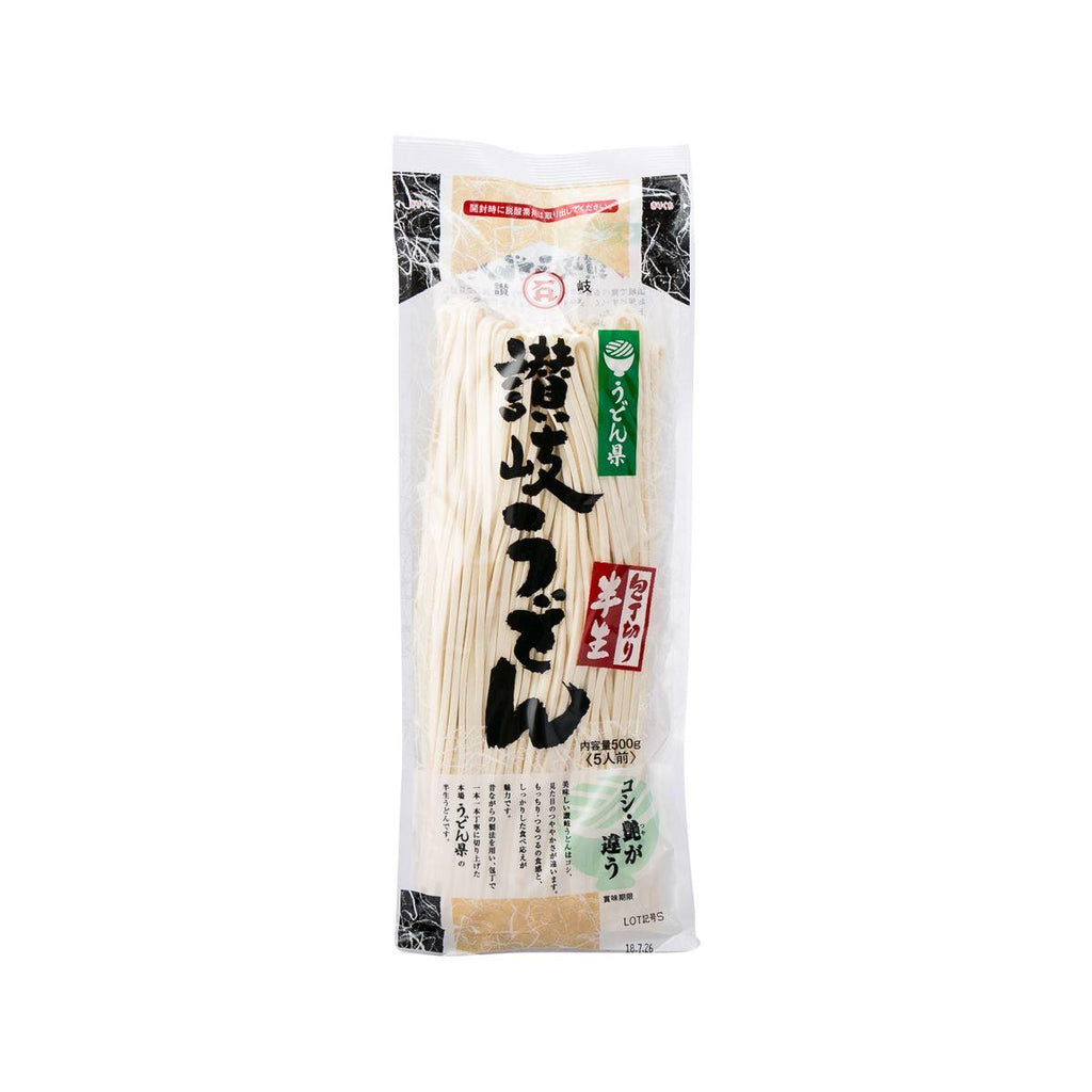 ISHIMARU SEIMEN Ishimaru Thick Semi-Dried Sanuki Udon Noodle  (500g)