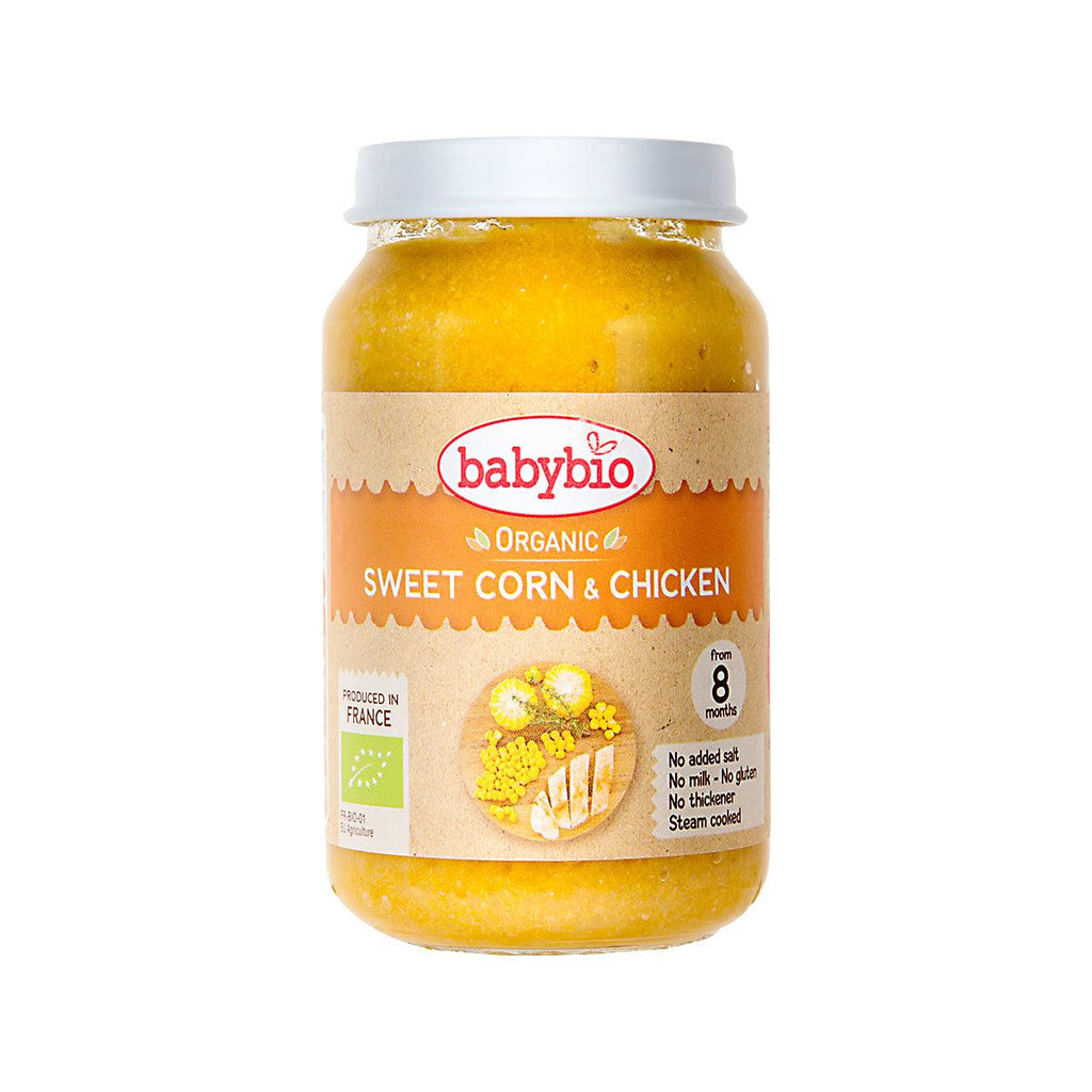 BABYBIO 有機粟米及雞肉蓉嬰兒食品  (200g)