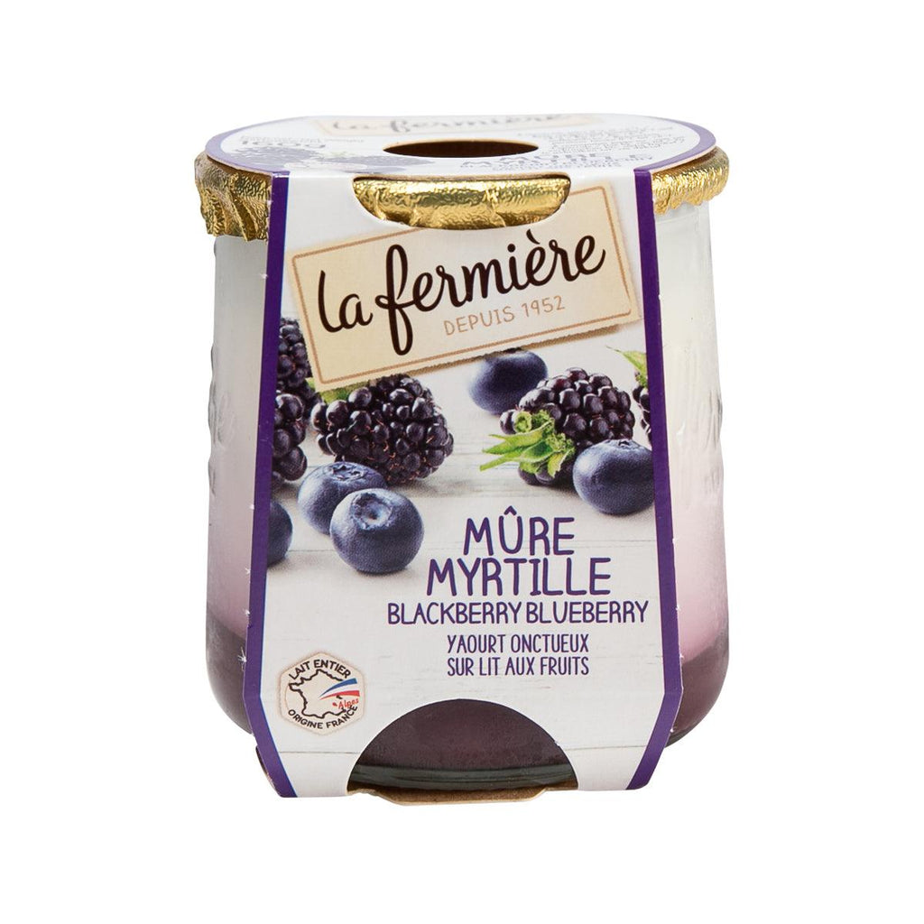 LA FERMIERE Creamy Lemon Yogurt - Blackberry & Blueberry  (160g)