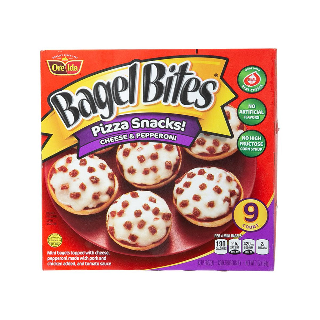 BAGEL BITES 一口貝果麵包 - 芝士, 辣肉腸  (198g)