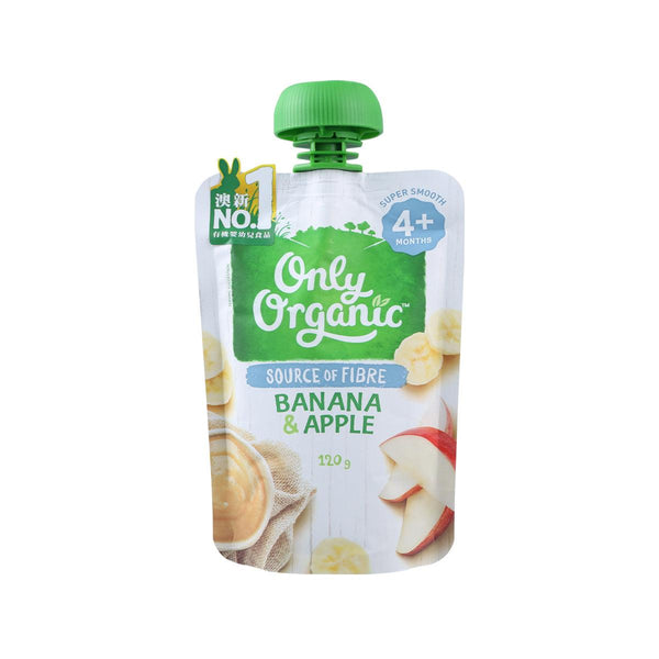 Only 有機香蕉蘋果 [年齡 4-36 個月](120g) (效期: 18/1/2019)