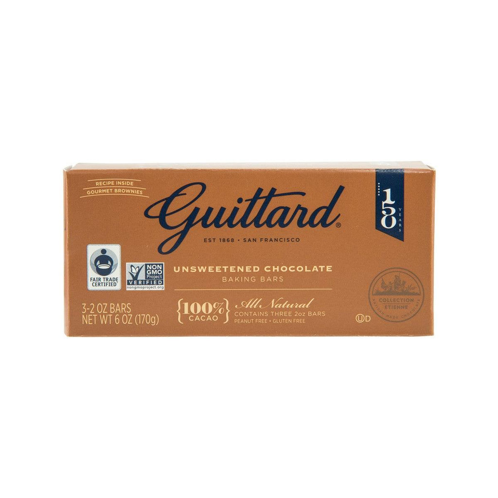 Guittad 無糖巧克力美味烘焙棒 - 100% 可可（170 克）