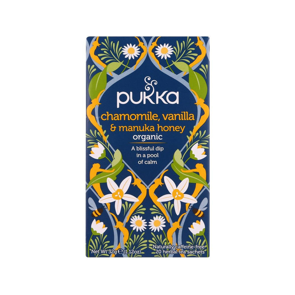 PUKKA 有機洋甘菊, 雲呢拿及麥蘆卡蜜糖味茶包  (32g)