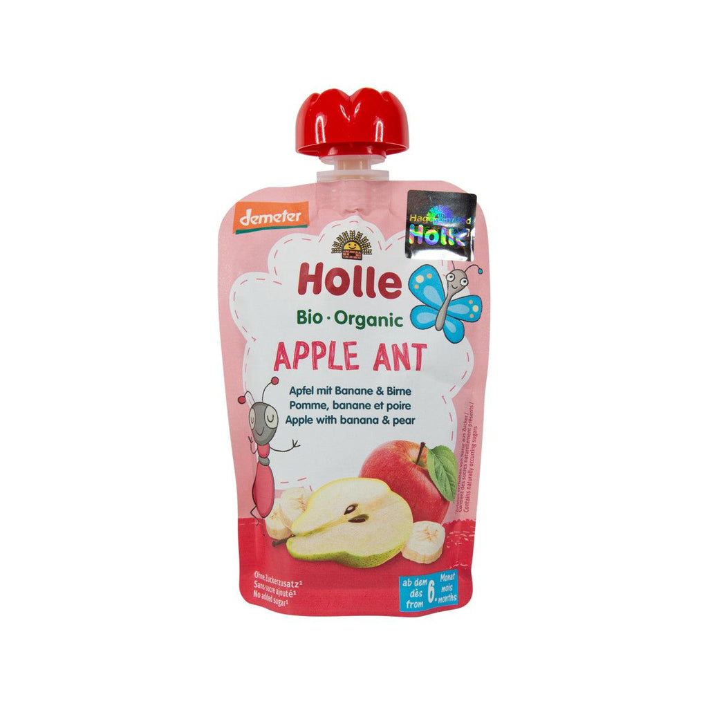 HOLLE 有機唧唧裝蘋果香蕉洋梨蓉  (100g)