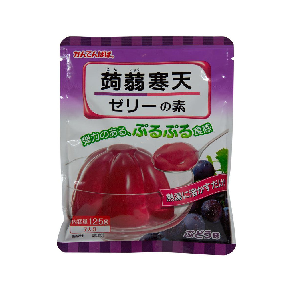 伊那食品 寒天爸爸 蒟蒻寒天啫喱粉 - 提子味  (125g)