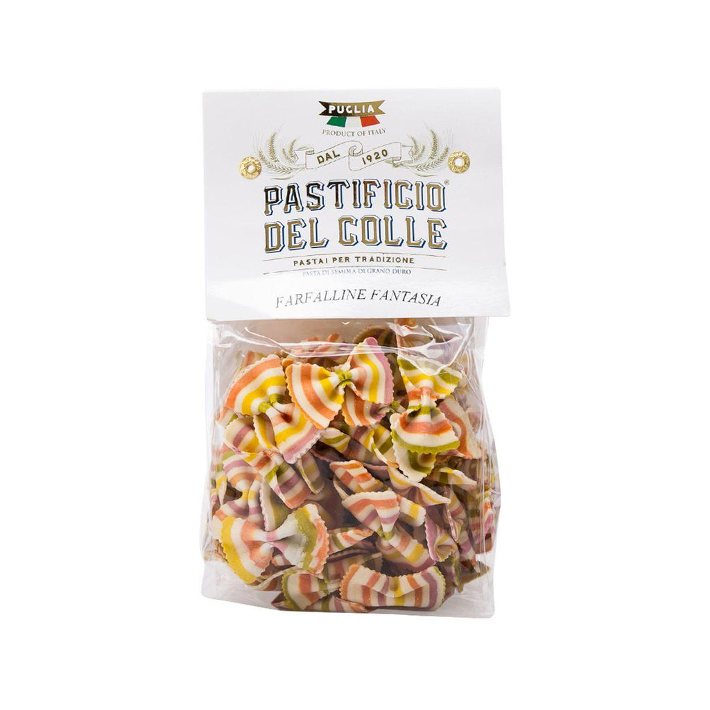 PASTIFICIO DEL COLLE Artisanal Colorful Pasta - Fantasy Farfalline  (250g)