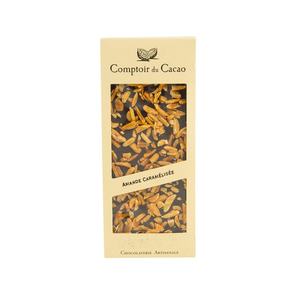 COMPTOIR DU CACAO 焦糖杏仁黑朱古力  (90g)