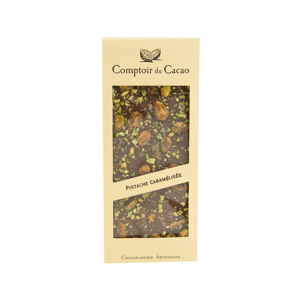 COMPTOIR DU CACAO 焦糖開心果牛奶朱古力  (90g)