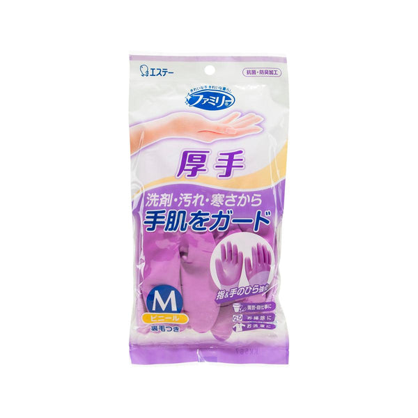 雞仔牌 絨裡指尖強化厚手套 - 中碼