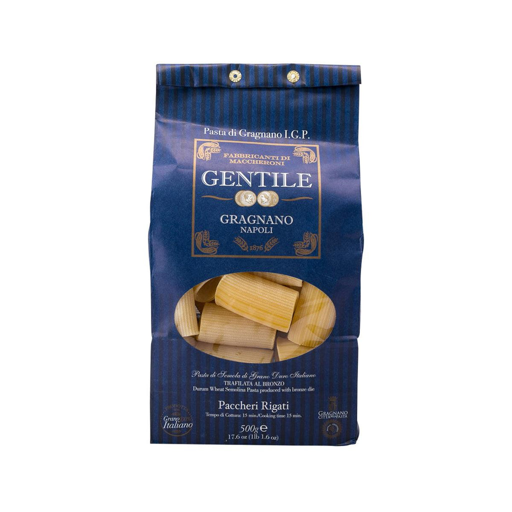 GENTILE Artisanal Pasta di Gragnano IGP - Paccheri Rigati  (500g)