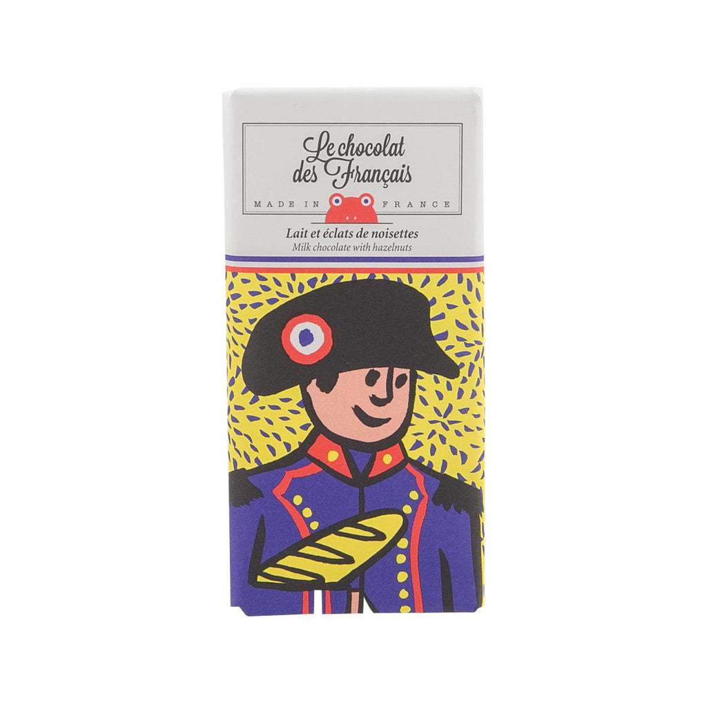 LE CHOCOLAT DES FRANCAIS 拿破崙 - 有機牛奶榛子朱古力80克  (70g)