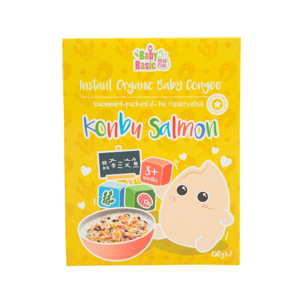 寶寶百味 有機即食米米粥 - 昆布三文魚 [36個月以下]  (2 x 150g)