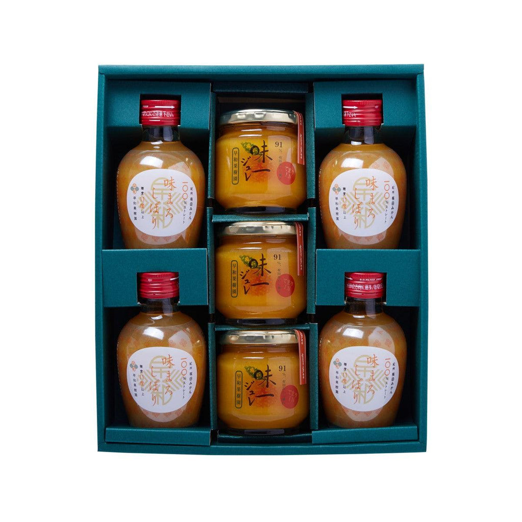 早和果樹園 禮盒裝 (蜜柑汁, 蜜柑果醬)  (4 x 120g + 4 x 180mL)