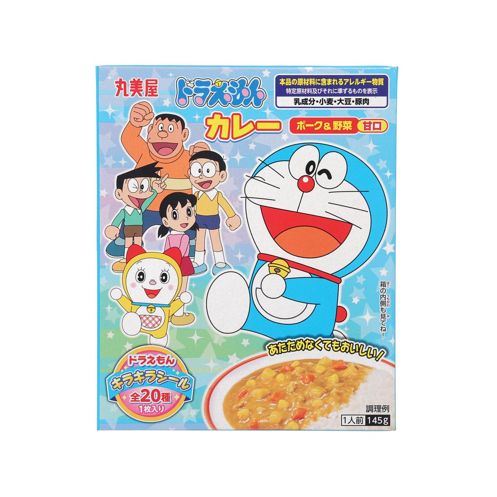 丸美屋 多啦A夢即食豬肉什菜咖哩 - 甘口  (145g)