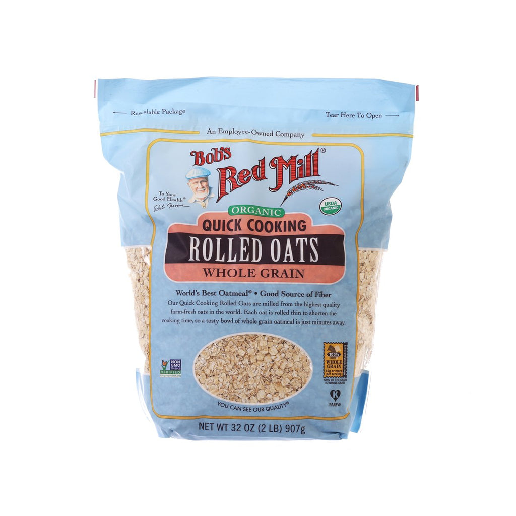 BOB'S RED MILL Organic Quick Cooking Rolled Oats  (907g)