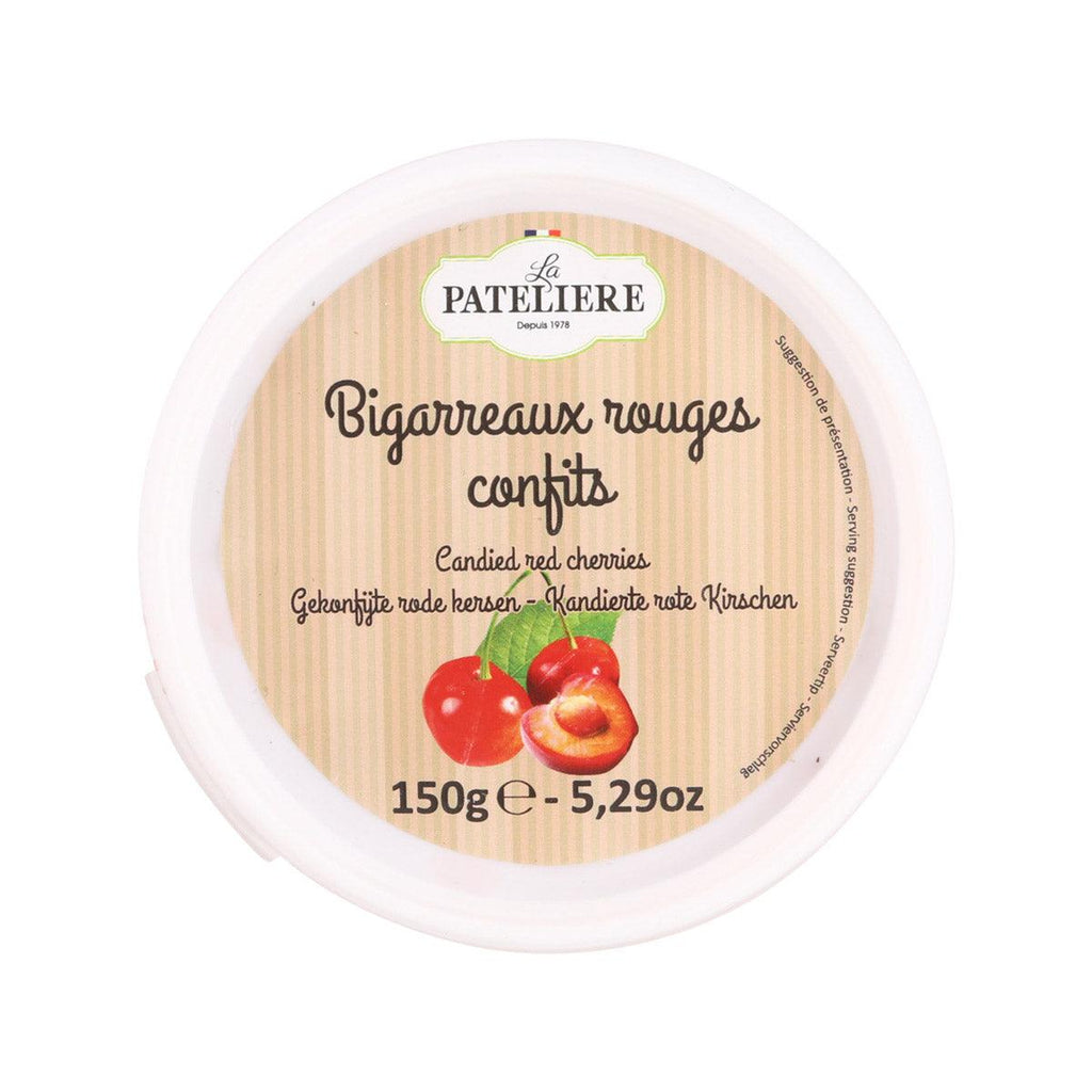 LA PATELIERE Candied Red Cherries, 150g – Gourmet Treat