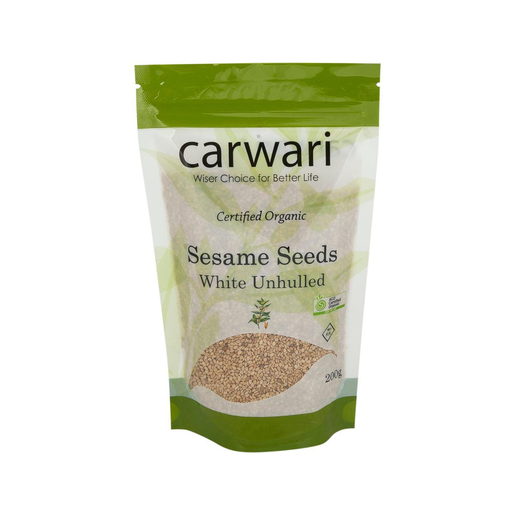 CARWARI 有機連殼白芝麻  (200g)