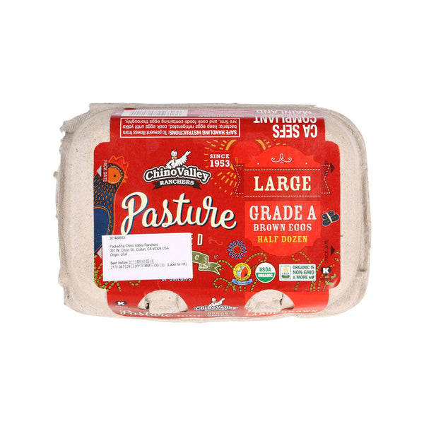 CHINO VALLEY 有機牧場飼養啡雞蛋 - 大  (6pcs)