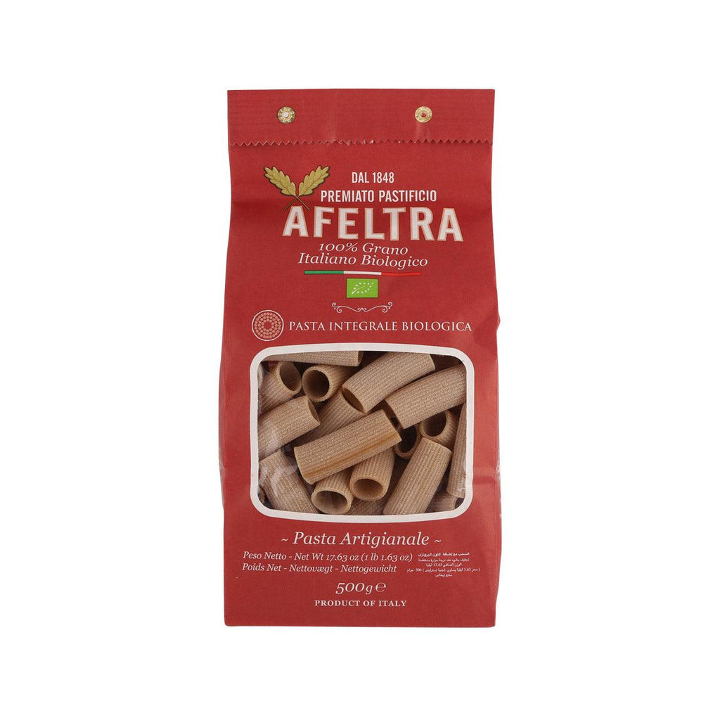 AFELTRA Organic Artisanal Whole Wheat Artisanal Rigatone  (500g)
