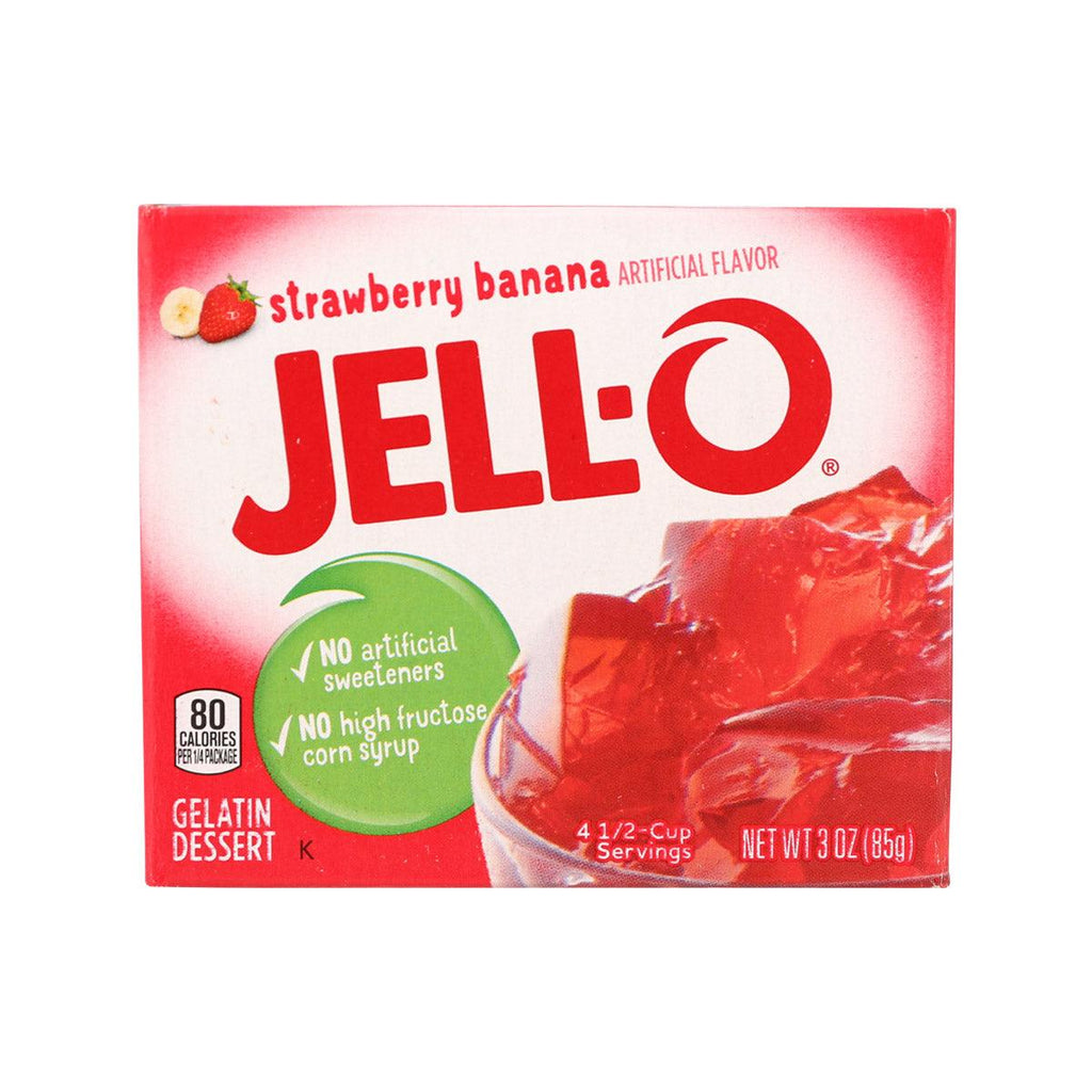 JELL-O 士多啤梨香蕉味果凍粉  (85g)