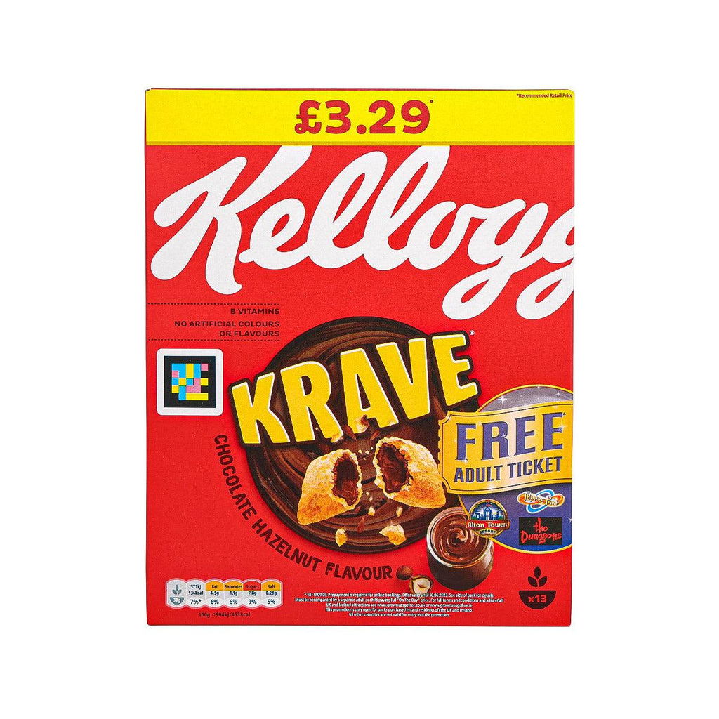 Kellogg's Krave Chocolate Hazelnut Cereal, 410g