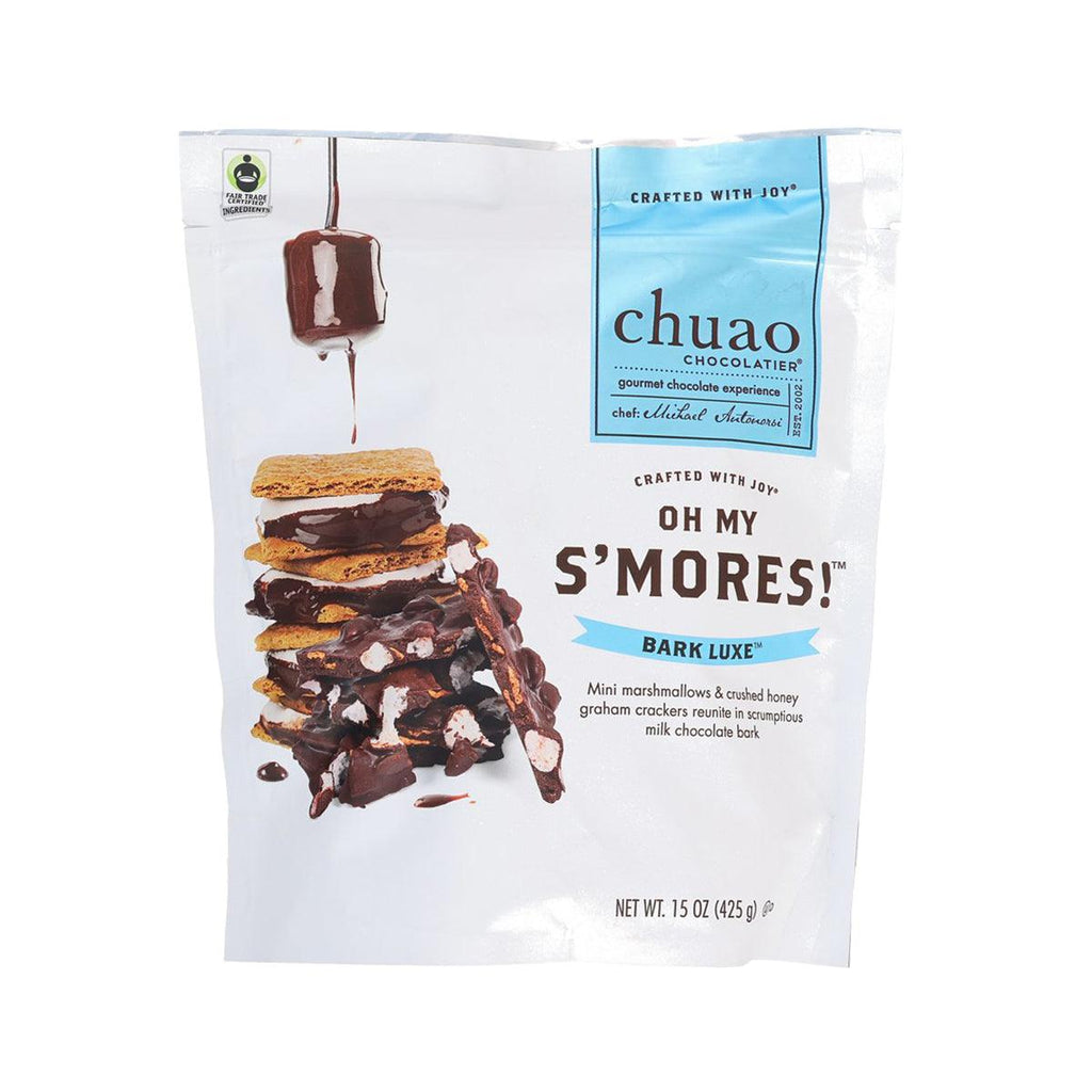 CHUAO CHOCOLATIER Bark Luxe™ Oh My S'more!™ Marshmallow & Honey Graham Cracker Milk Chocolate Bark  (425g)