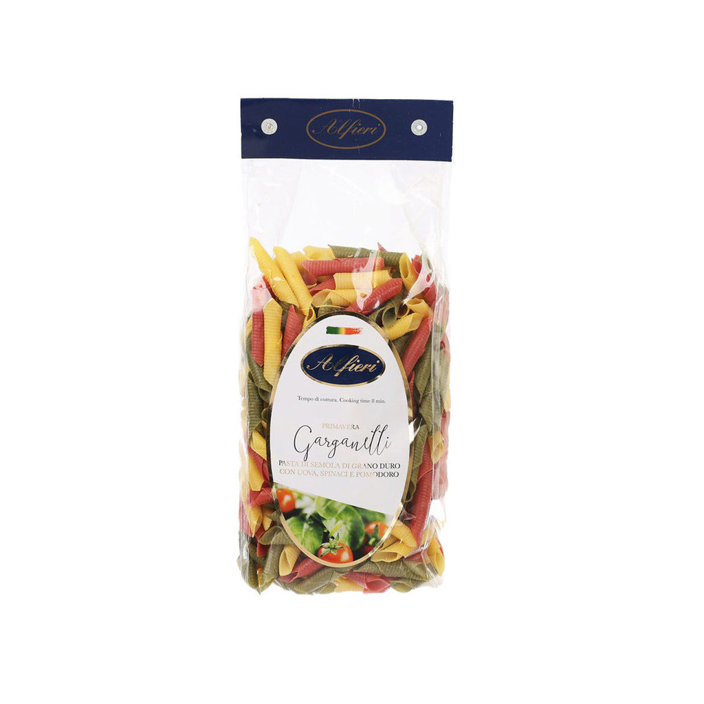 ALFIERI Artisanal TriColor Garganelli Pasta  (500g)