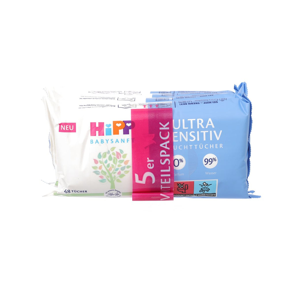 HIPP Babysanft Wet Wipes - Ultra Sensitive  (5 x 48pcs)