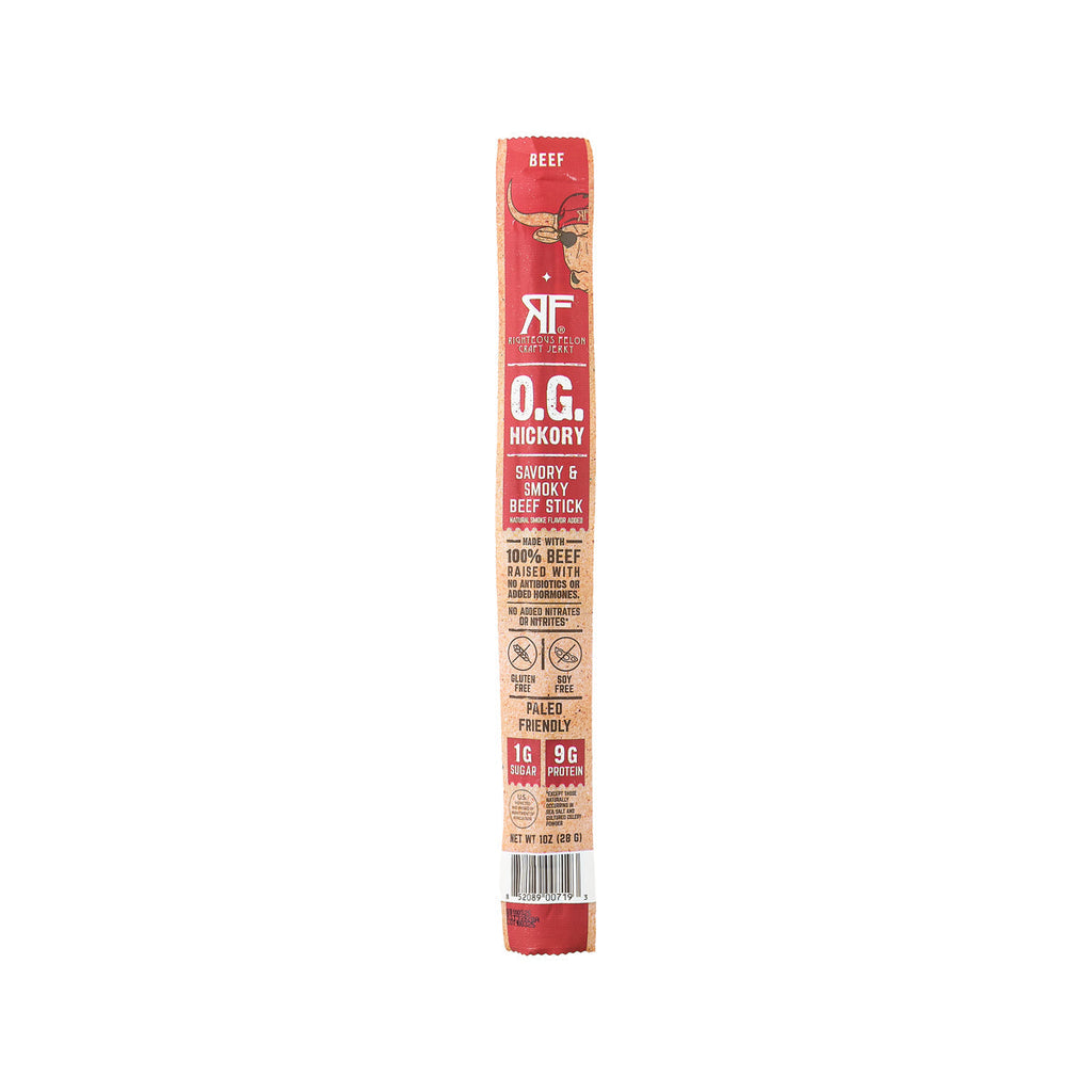 RIGHTEOUS FELON O.G. Hickory Savory & Smoky Beef Stick  (28g)