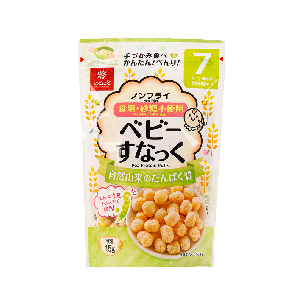 HAKUBAKU 嬰幼兒小食 - 豌豆蛋白粟米泡芙  (15g)
