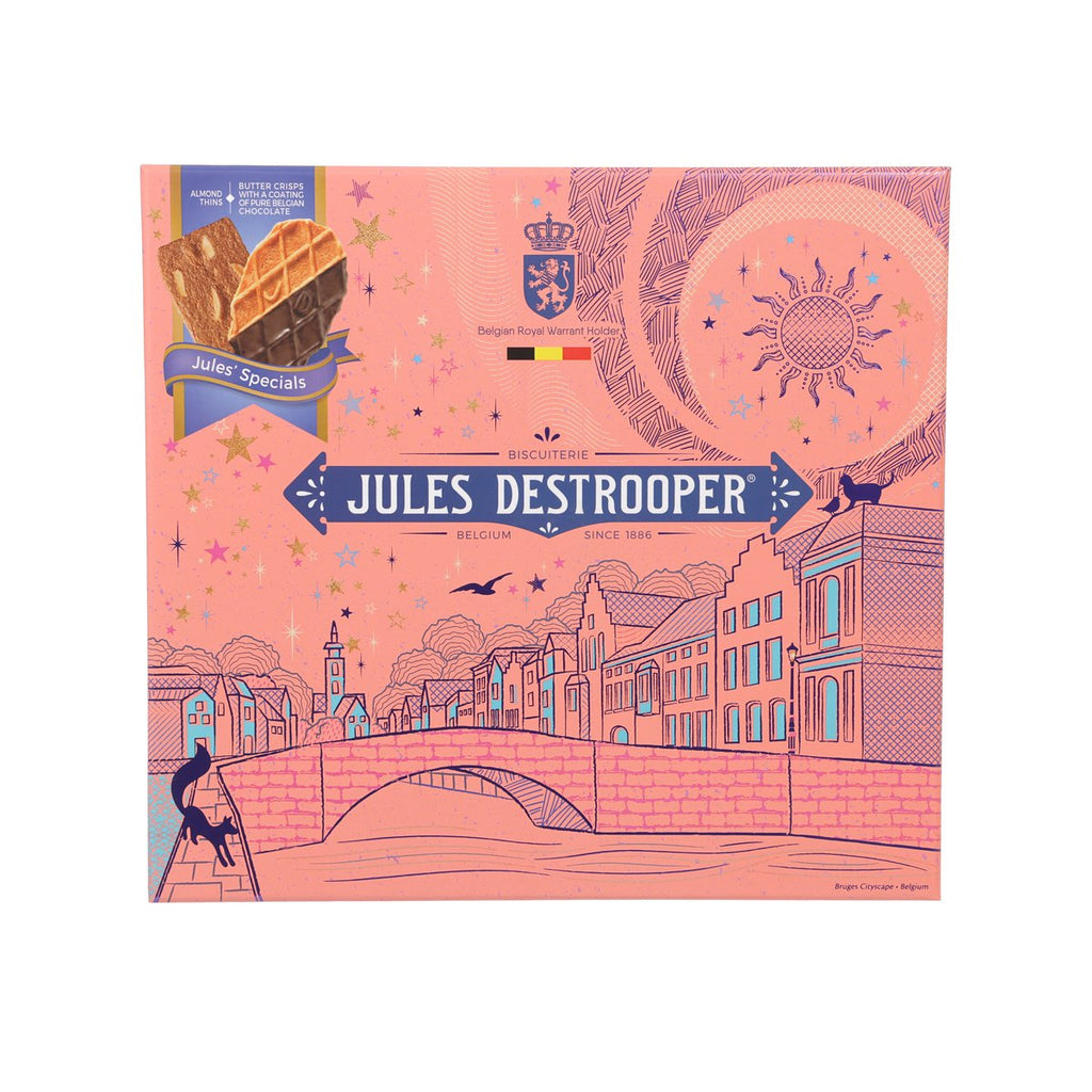 JULES DESTROOPER 璀璨晨曦黑朱古力牛油煎餅及杏仁薄脆什錦禮盒  (200g)