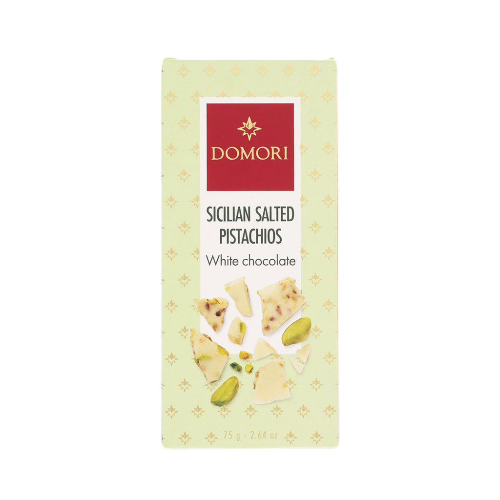 DOMORI 西西里鹹開心果白朱古力  (75g)