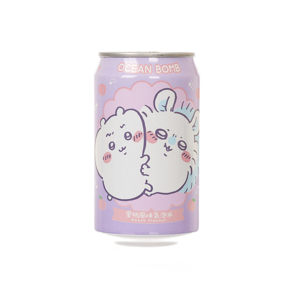 YHB OCEAN BOMB 義皇寶 蜜桃風味氣泡水 - 吉伊卡哇 [罐裝]  (330mL)