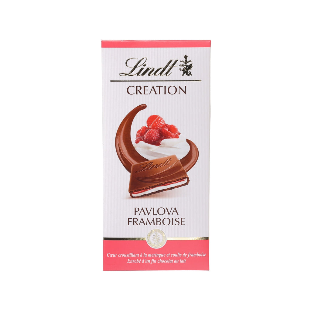 LINDT Creation Milk Chocolate - Raspberry Pavlova Flavor  (150g)