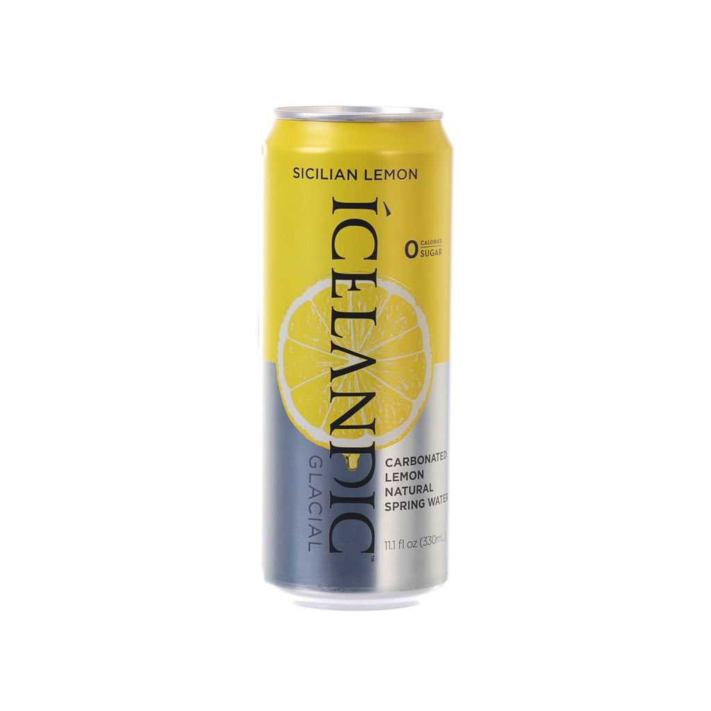 ICELANDIC Natural Spring Sparkling Water - Sicilian Lemon [Can]  (330mL)