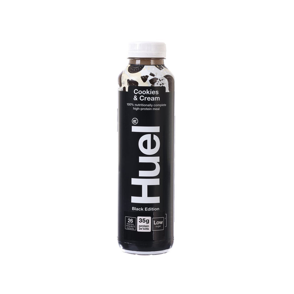 HUEL Nutritionally Complete High Protein Meal Drink Black Edition - Cookies & Cream [PET]  (500mL)