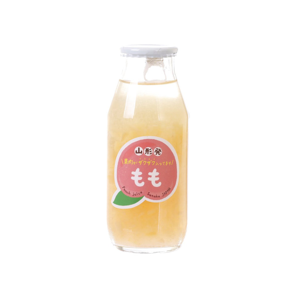 佐竹物產 粒粒果肉桃汁 [玻璃樽裝]  (180mL)