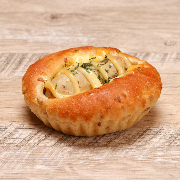 LITTLE MERMAID BAKERY 香腸雞蛋沙律亞麻籽包  (1pc)