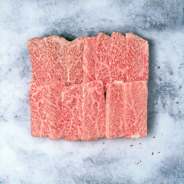 FUKUNAGA WAGYU Japanese Chilled A5 Grade Fukunaga Wagyu Beef for Yakiniku  (200g)