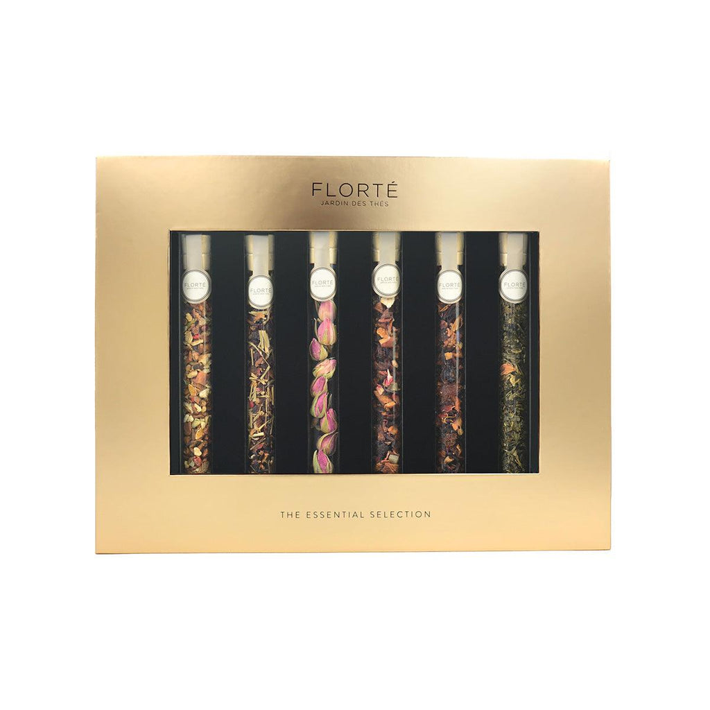 FLORTE Glass Tube Tea Gift Set - Champagne  (1 set)