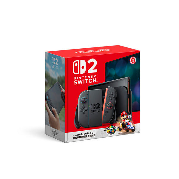 NINTENDO Switch 2 Mario Kart World + Joy-Con 2 (L)/(R) Light Blue/Light Red Bundle