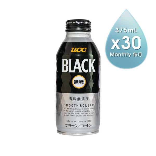 UCC Black Smooth & Clear No Sugar Coffee (375ml)
