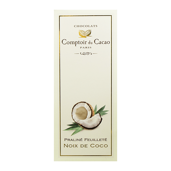 COMPTOIR DU CACAO 椰子果仁朱古力  (80g)