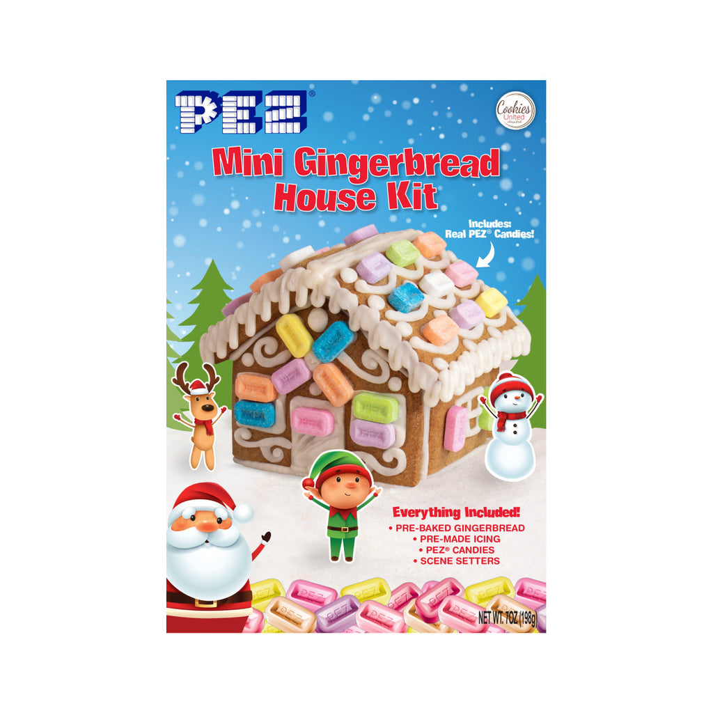 COOKIES UNITED Pez Candy Mini Gingerbread House Kit  (198g)