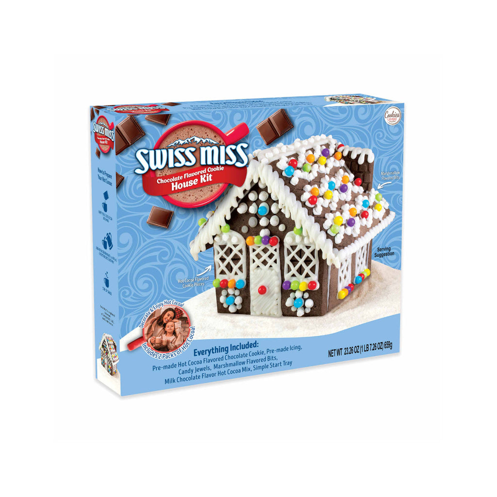 COOKIES UNITED Swiss Miss Chocolate Flavored Cookie Mini House Kit  (198g)